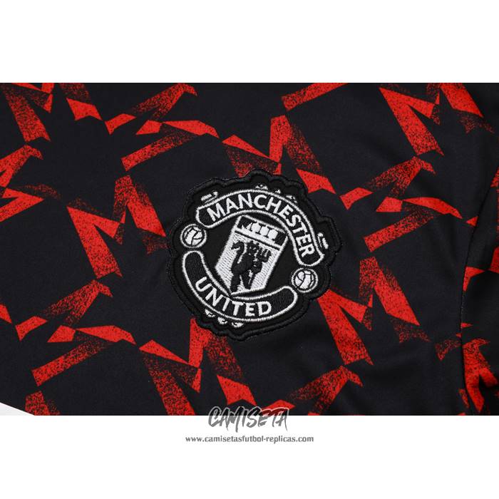 Chandal del Manchester United 2024-2025 Manga Corta Rojo - Pantalon Corto